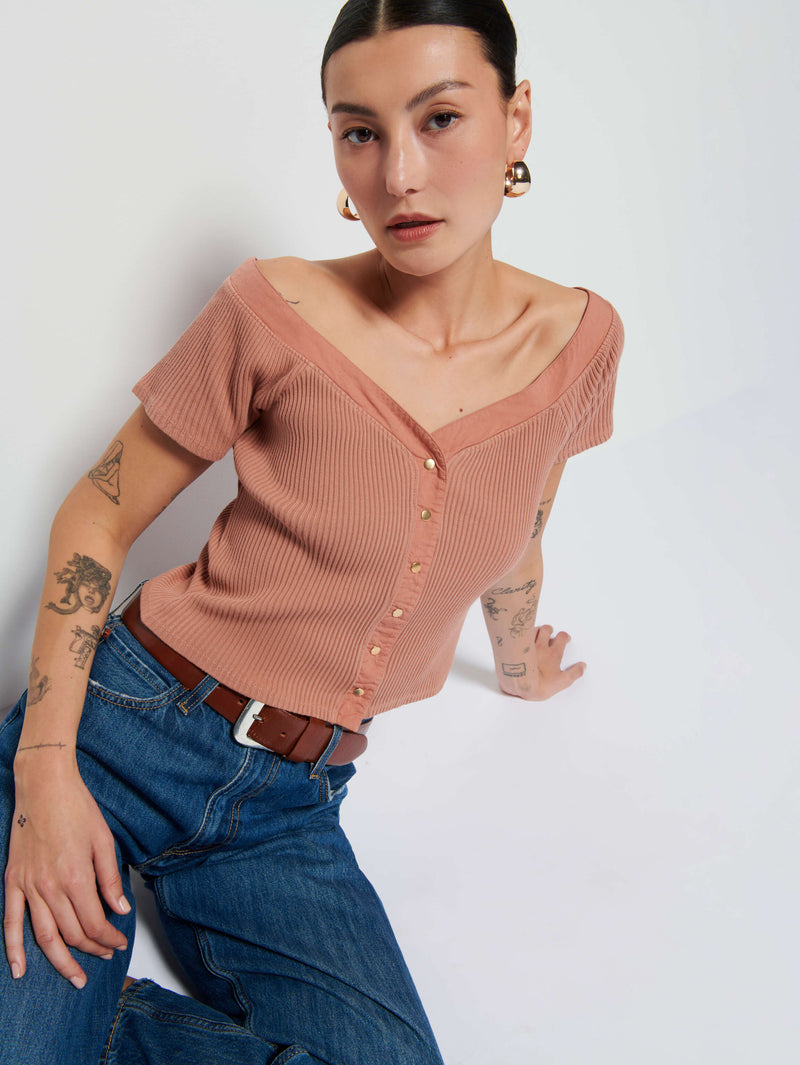 Alessia Top - Mocha Mousse | Nation Los Angeles