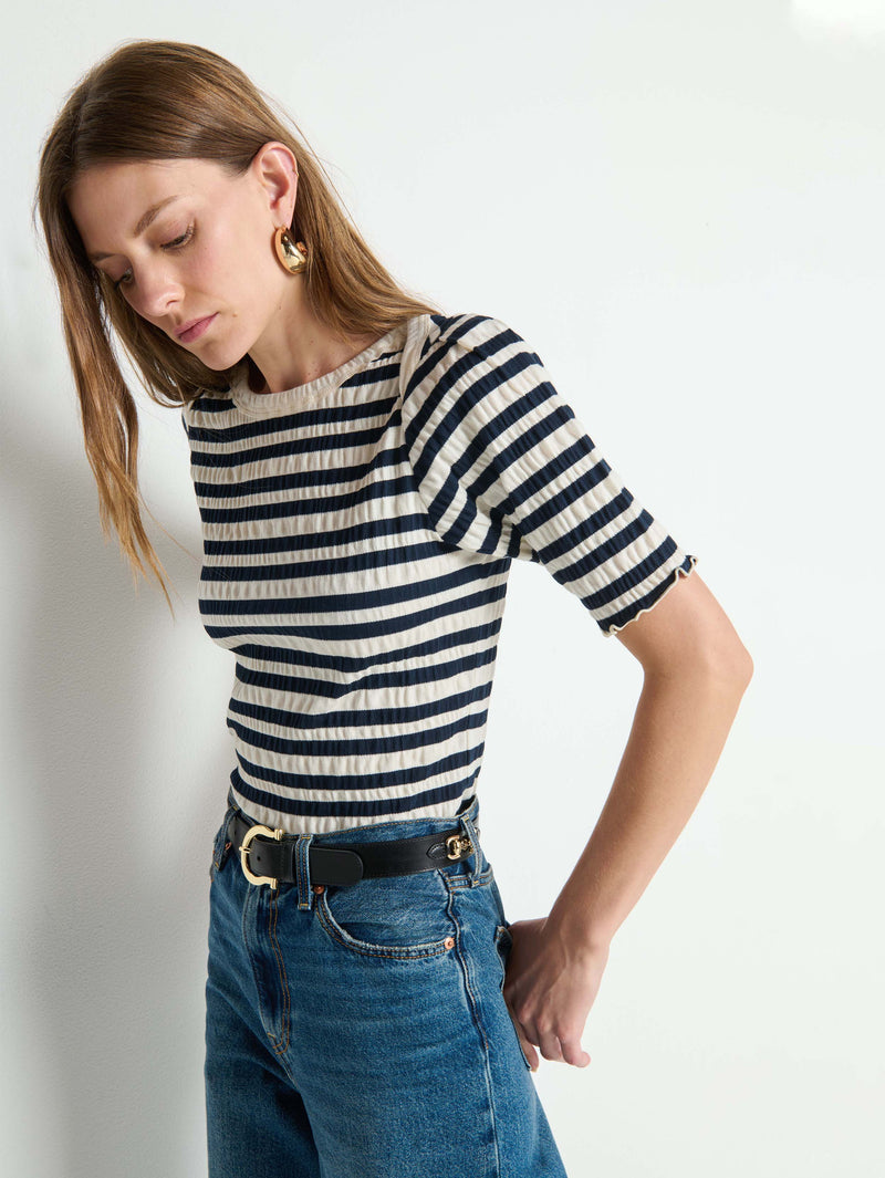 April Envelope Top—Crinkle Stripe | Nation Los Angeles