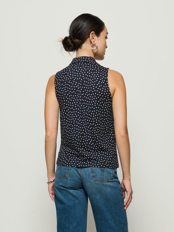 Nation Los Angeles Caia Polka Dot Tank