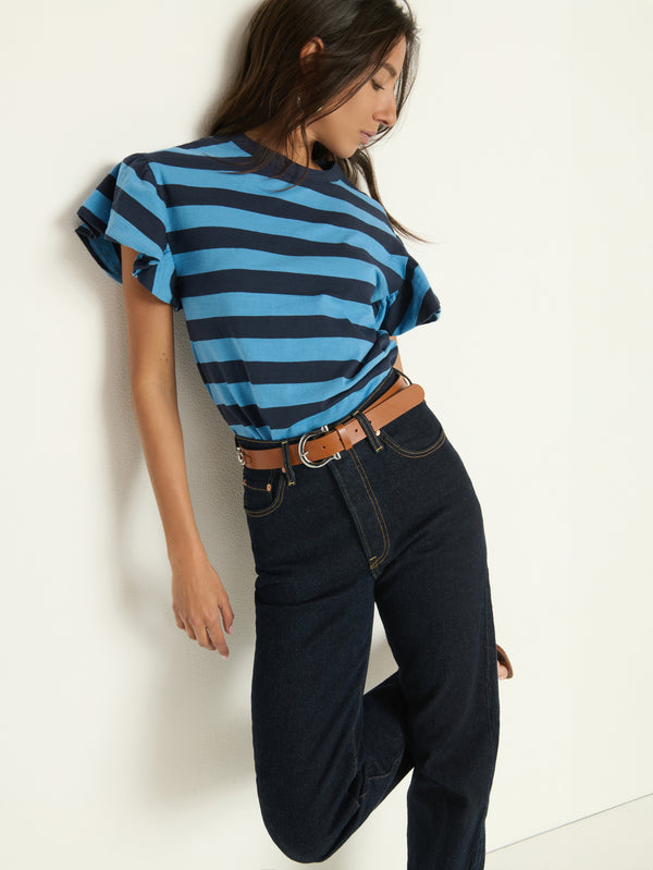 Nation Los Angeles Camille Ruffle Tee