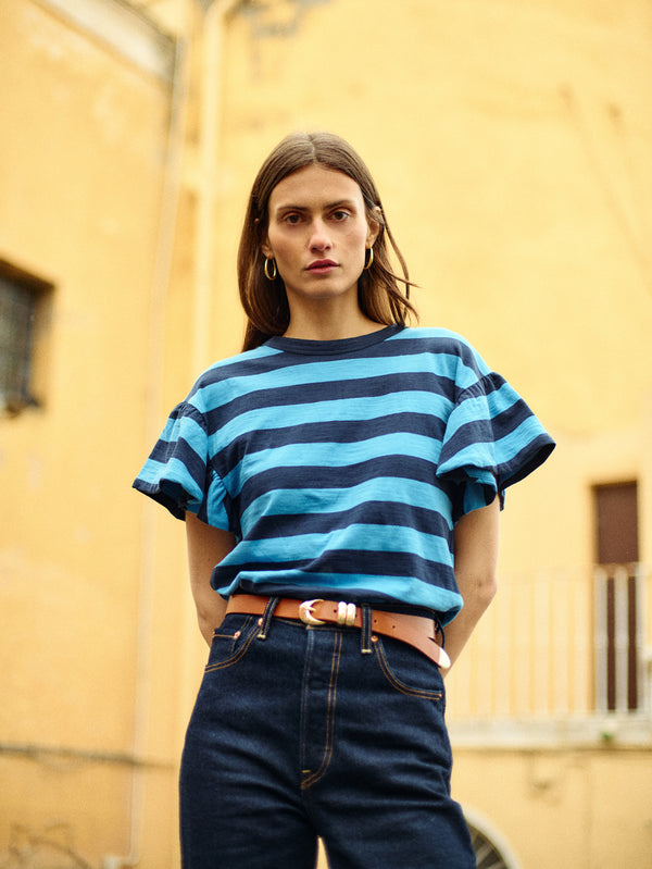 Nation Los Angeles Camille Ruffle Tee