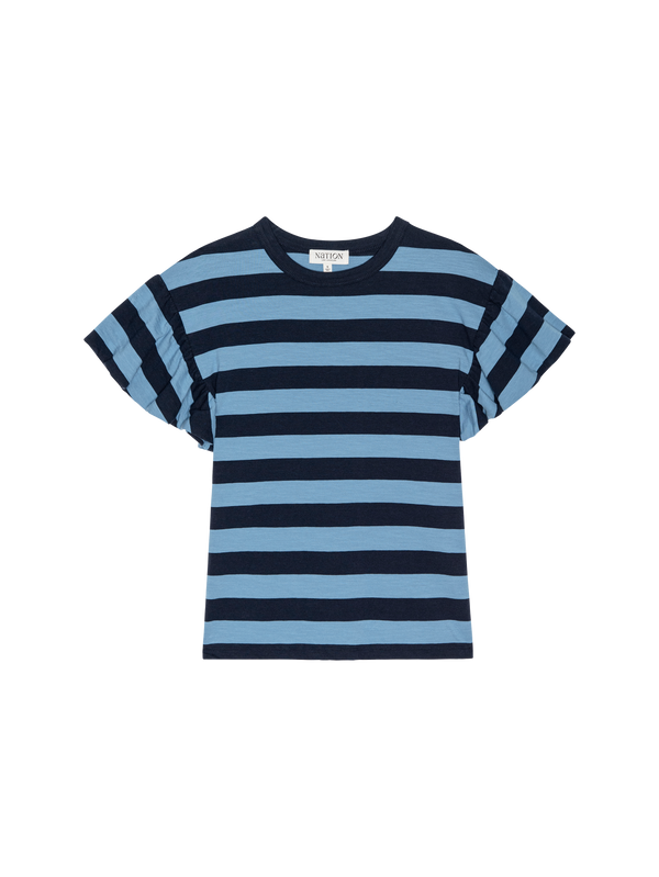 Nation Los Angeles Camille Ruffle Tee