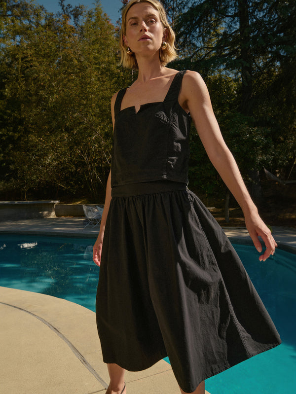 Nation Los Angeles Crista Square Tank and Ava Midi Skirt