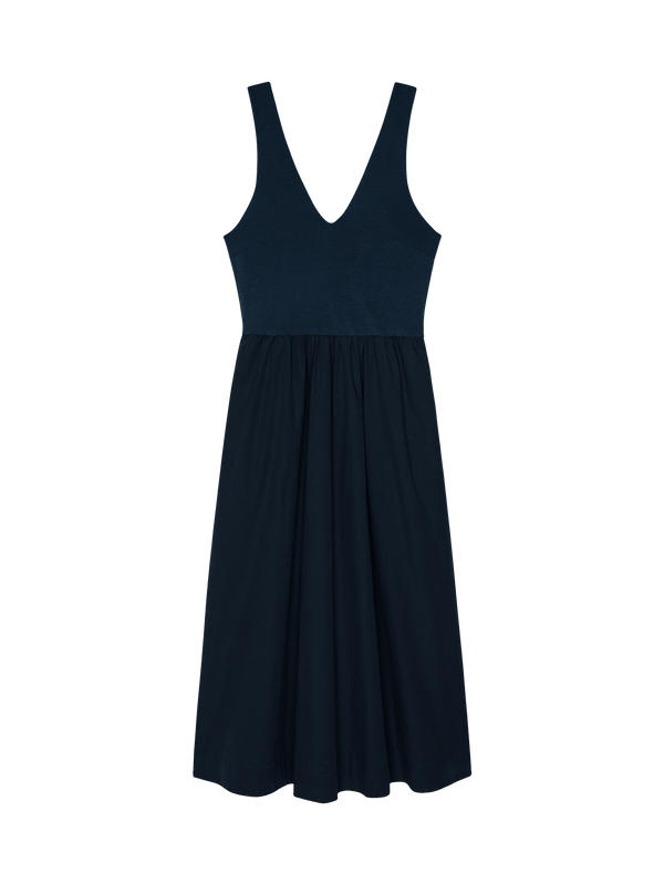 Nation Los Angeles Daria V-Neck Midi Dress