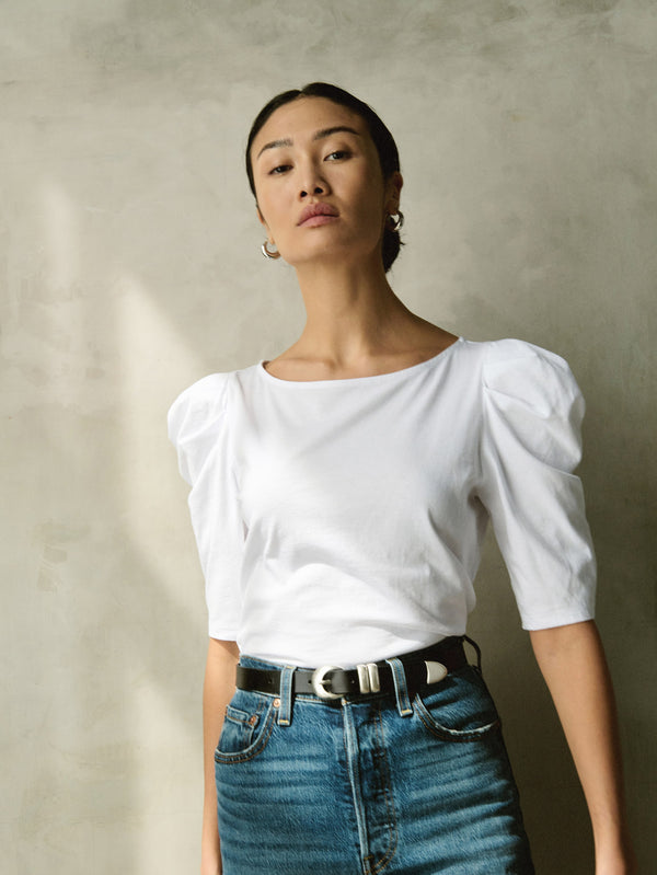 Nation Los Angeles Emery Boat Neck Tee