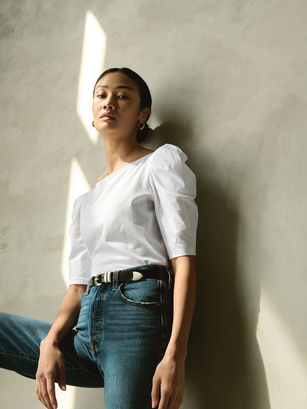 Nation Los Angeles Emery Boat Neck Tee