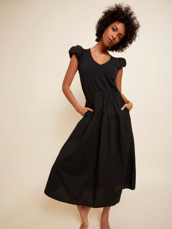 NATION LTD Iliana Bubble Slv Midi Dress