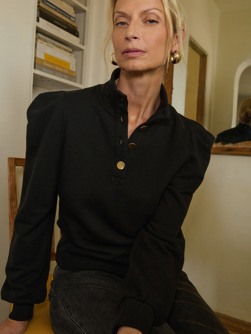 Jessie Sweatshirt - Jet Black | Nation Los Angeles