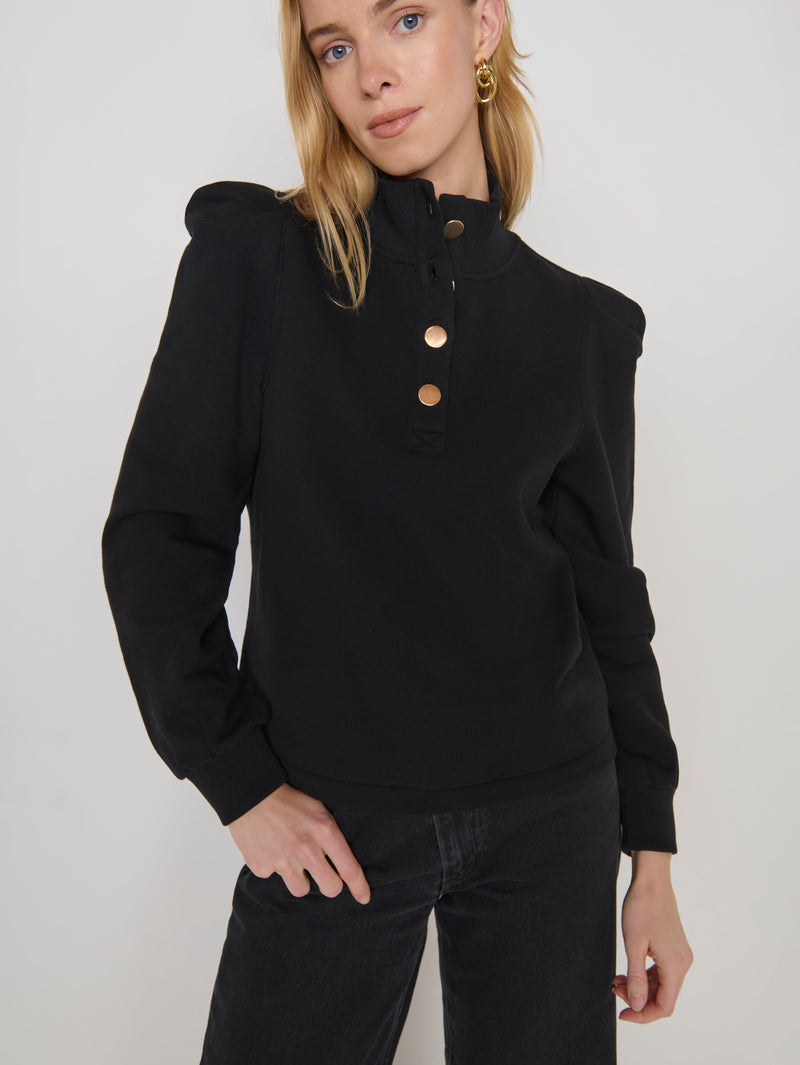 Jessie Sweatshirt - Jet Black | Nation Los Angeles