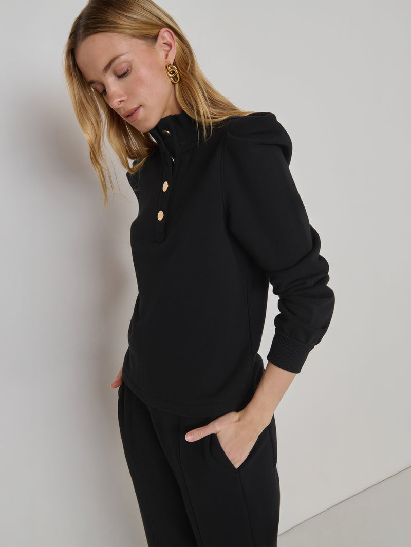 Jessie Sweatshirt - Jet Black | Nation Los Angeles