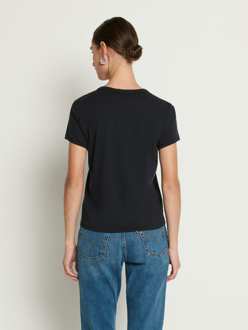 Laurence Shrunken Tee Jet Black | Nation Los Angeles
