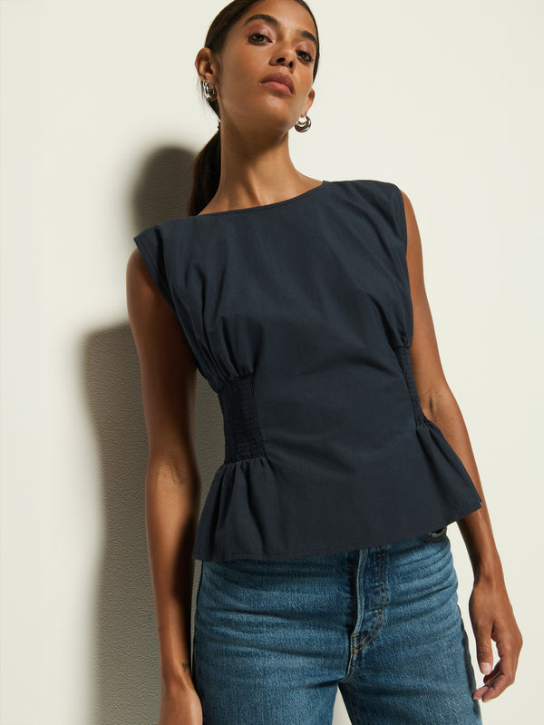 Nation Los Angeles Lela Smocked Top