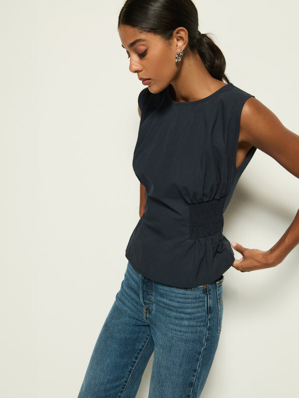 Nation Los Angeles Lela Smocked Top