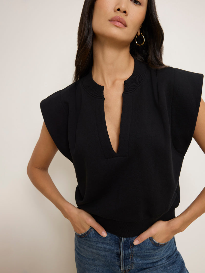 Lenon Crewneck Sweatshirt - Jet Black | Nation Los Angeles