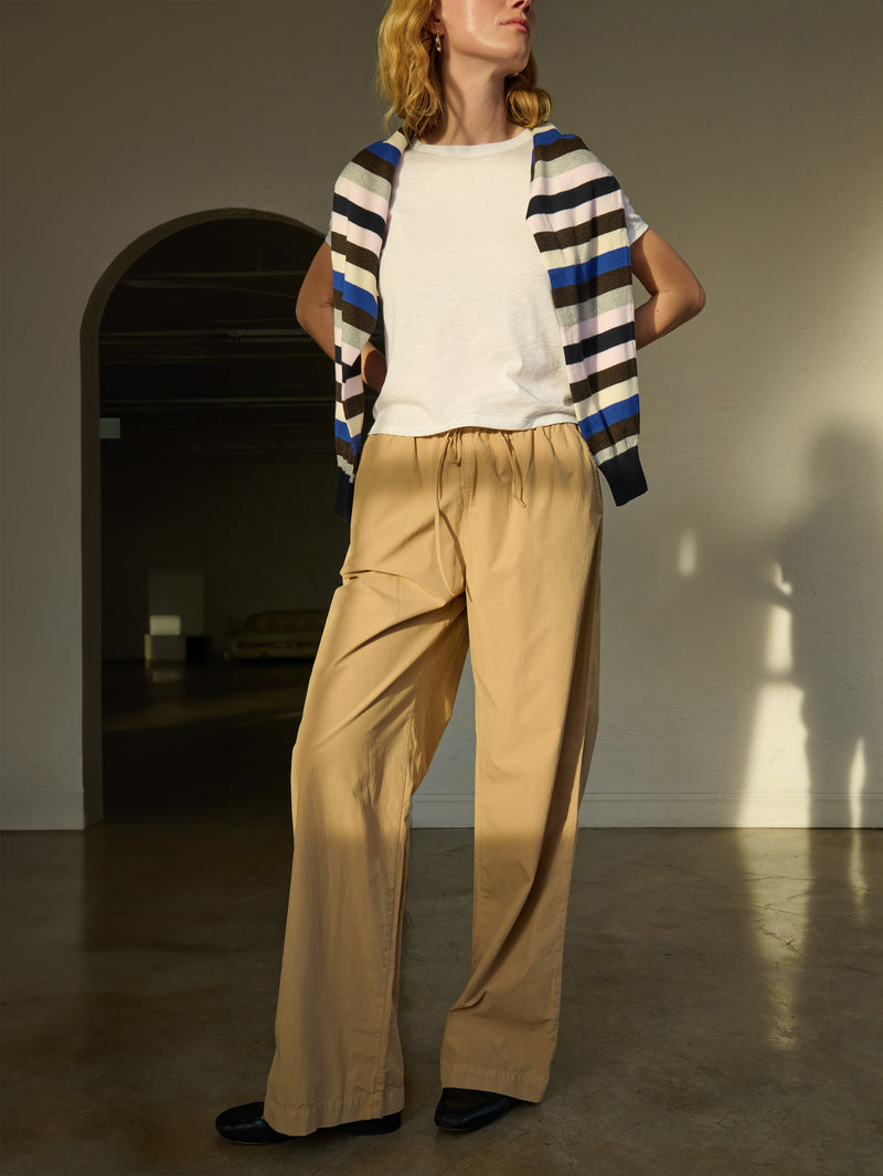 Lucia Tie Waist Pant—Toffee | Nation Los Angeles