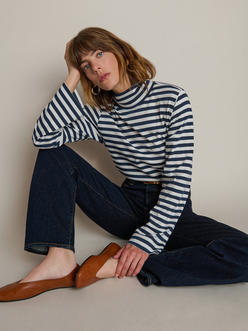 Neo Turtleneck - Seascape Stripe | Nation Los Angeles