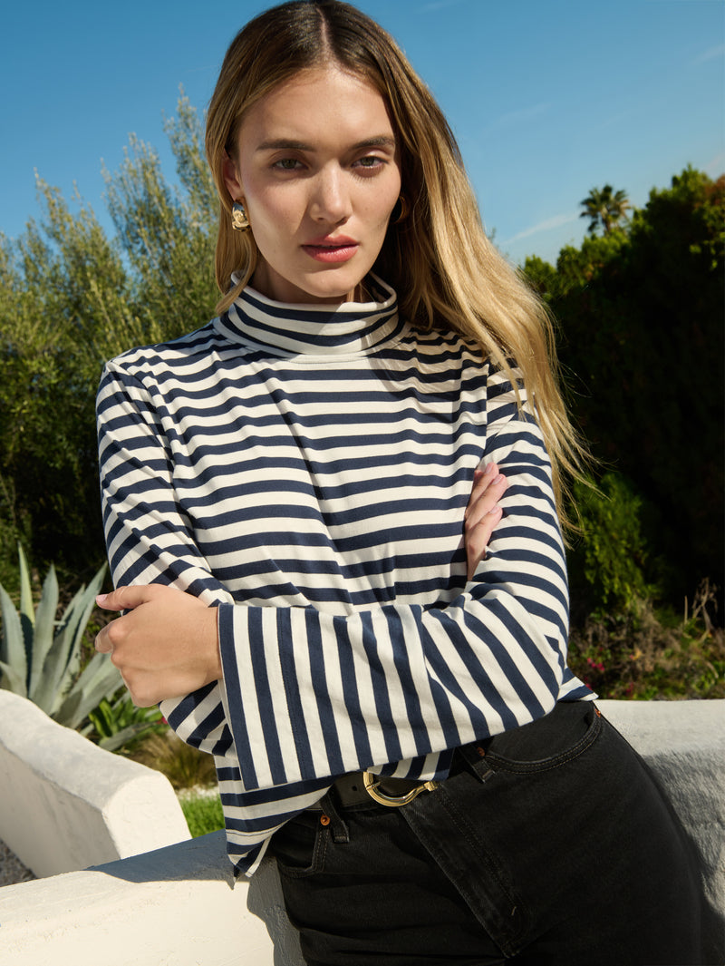 Neo Turtleneck - Seascape Stripe | Nation Los Angeles