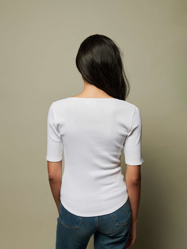 NATION LTD Lark Deep Scoop Tee