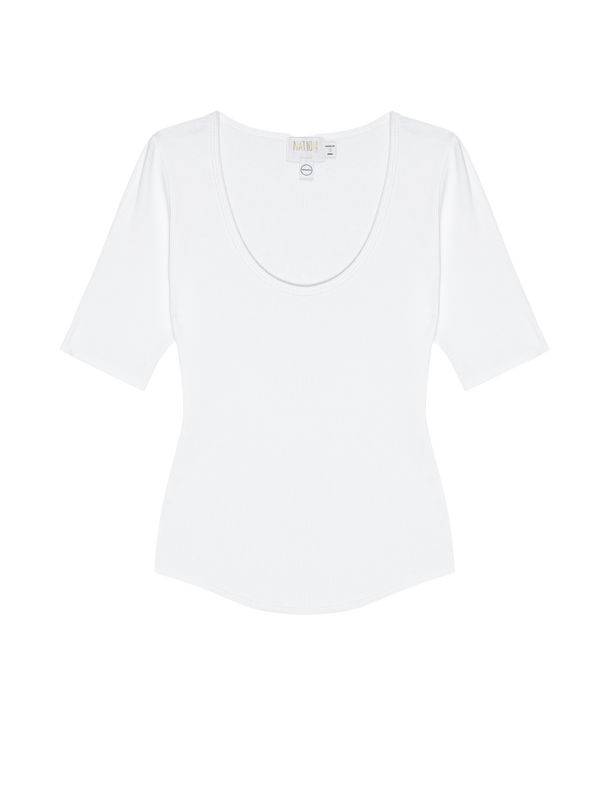 NATION LTD Lark Deep Scoop Tee