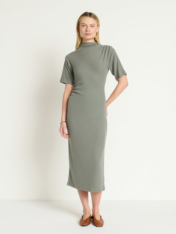 Nation Los Angeles Rebecca Mock Neck Dress