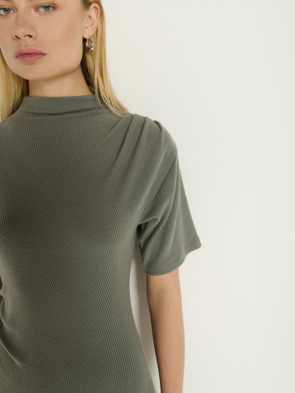 Nation Los Angeles Rebecca Mock Neck Dress