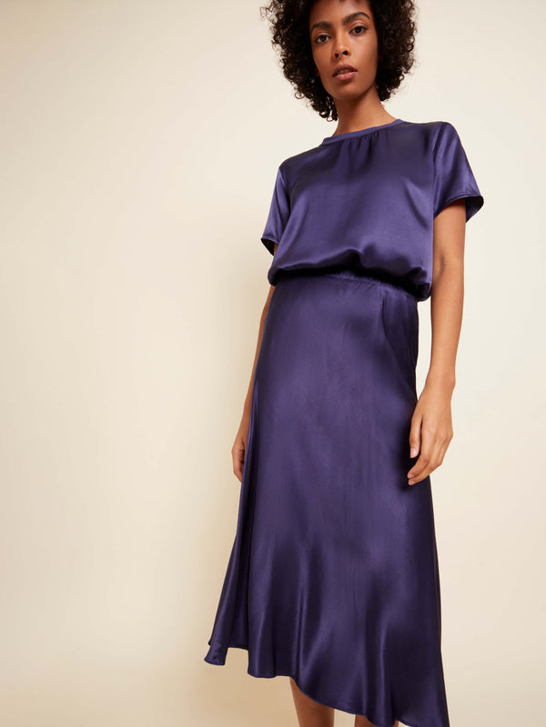 NATION LTD Mabel Bias Cut Midi Skirt