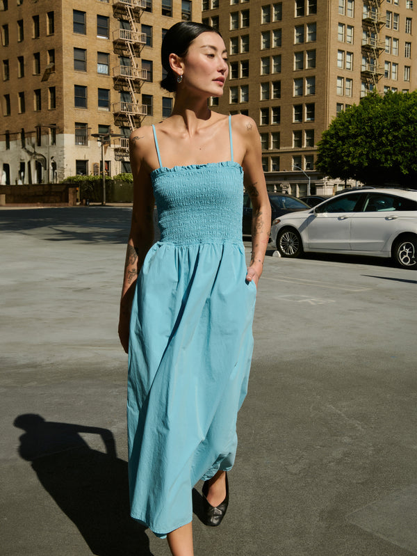 Nation Los Angeles Sibelle Smocked Midi