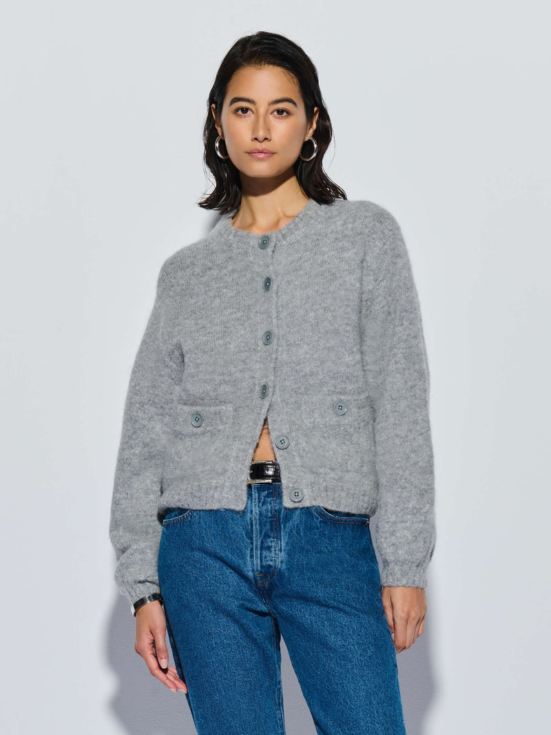 Tessa Cardigan - Dove Gray Heather | Nation Los Angeles