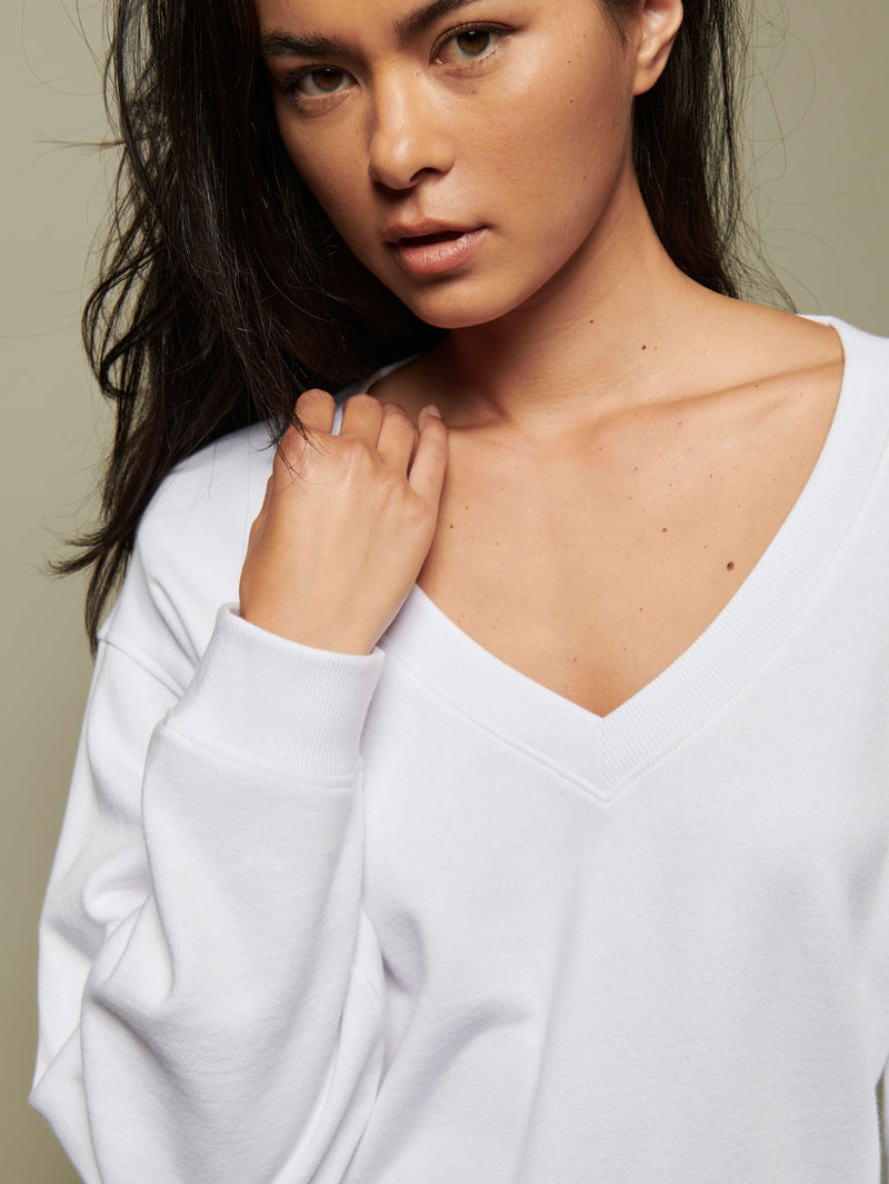 Wyatt Sweatshirt - White | Nation Los Angeles