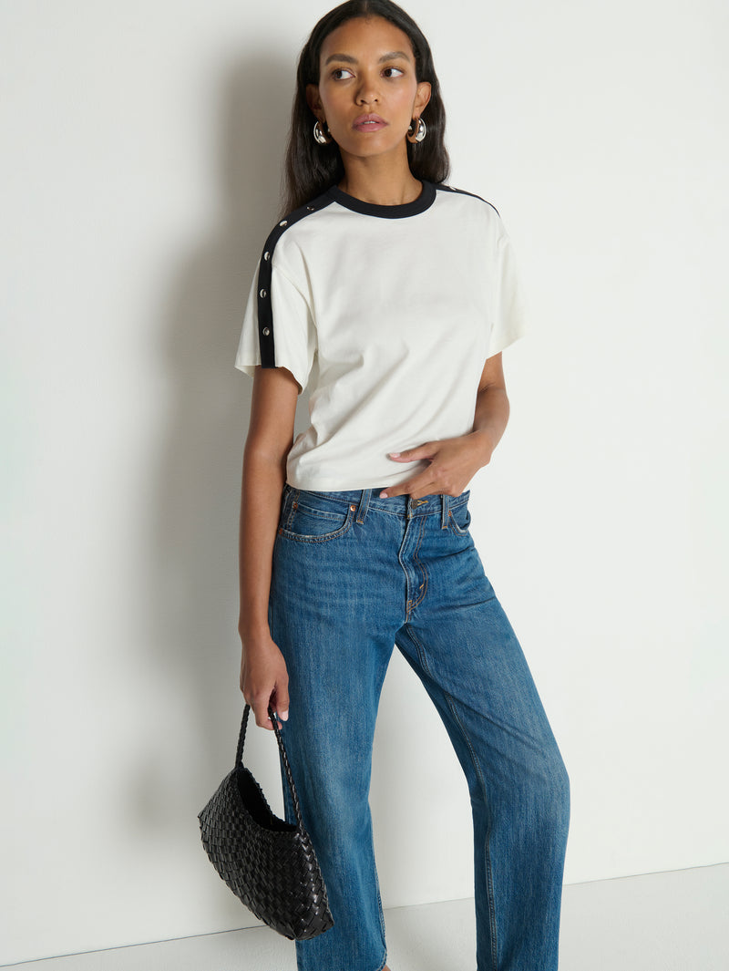 Nation Los Angeles Ada Button Tee