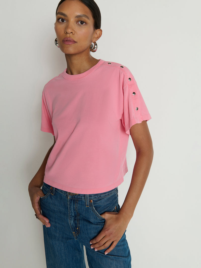 Nation Los Angeles Ada Button Tee