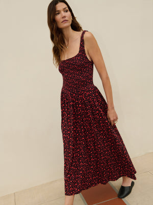 Adeline Midi DressDancing Floral Flora | Nation Los Angeles