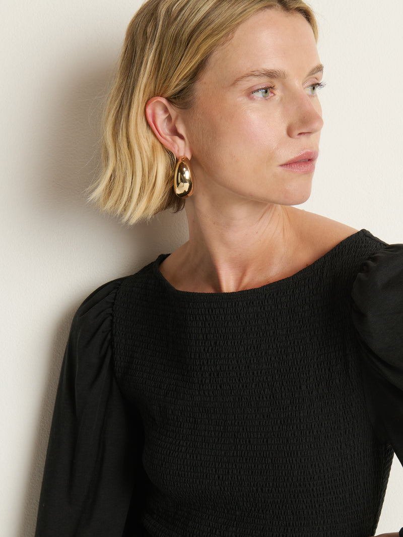 Nation Los Angeles Aidan Smocked Blouse