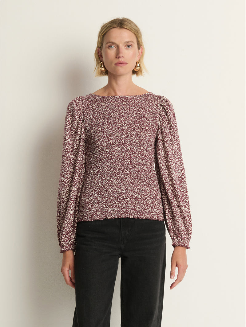 Nation Los Angeles Aidan Smocked Blouse