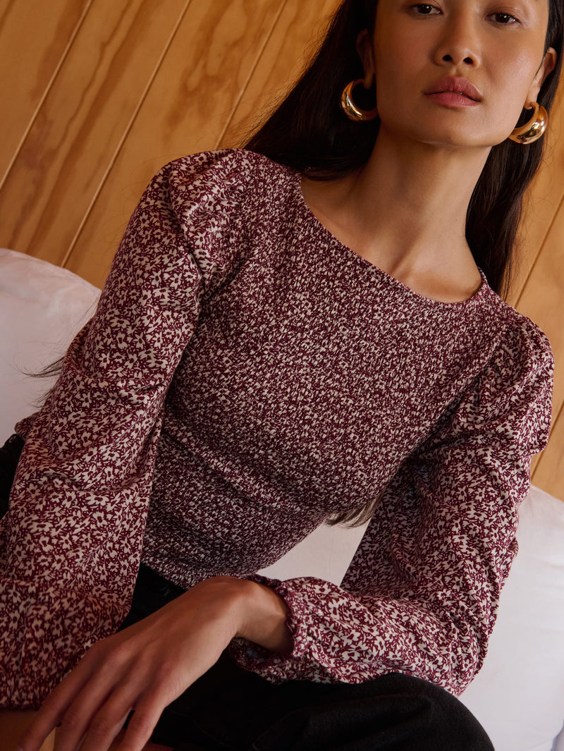 Nation Los Angeles Aidan Smocked Blouse