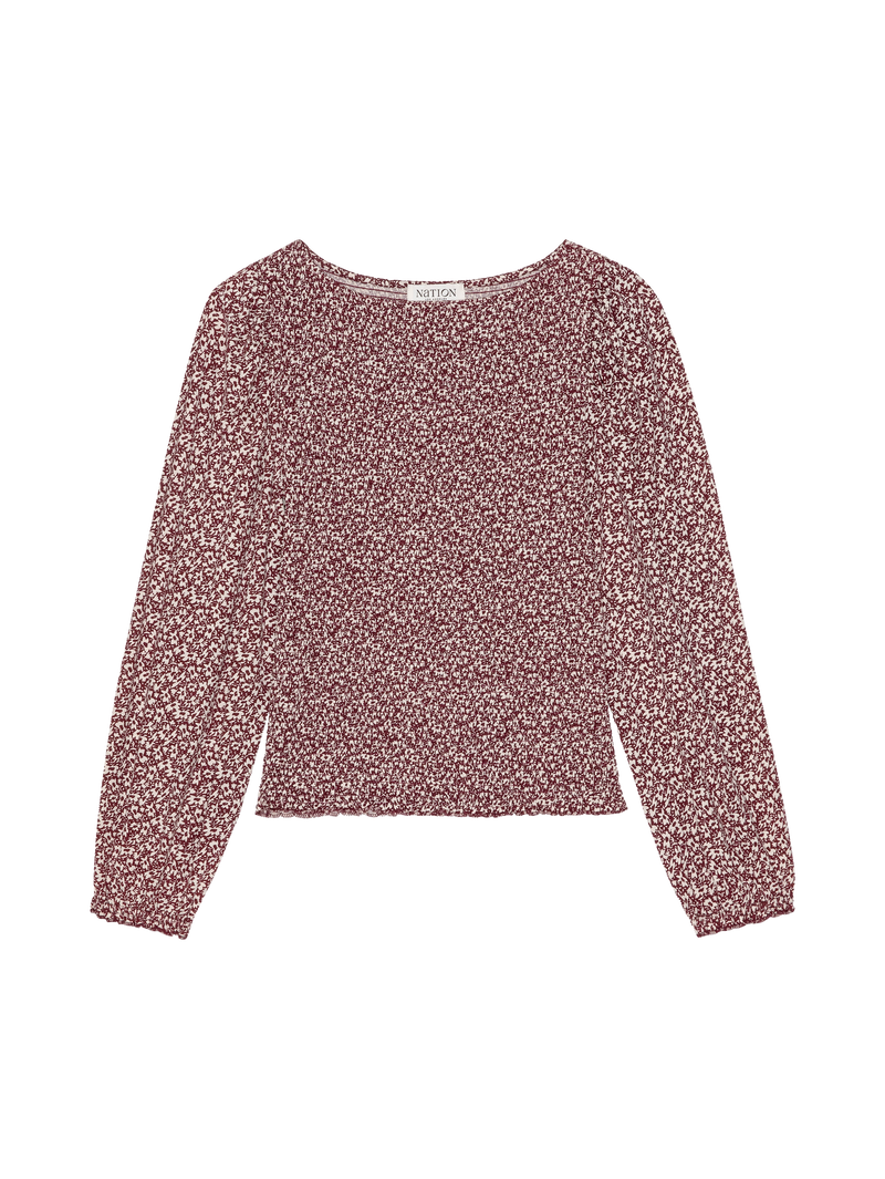 Nation Los Angeles Aidan Smocked Blouse