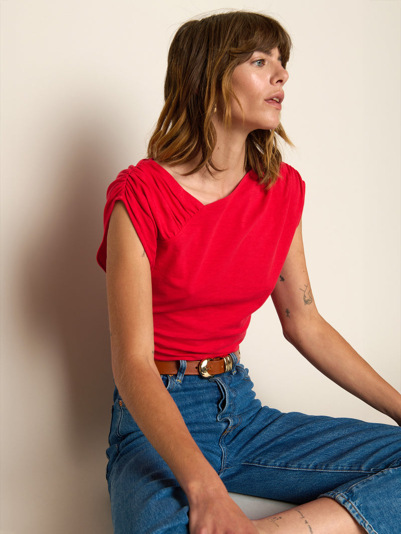 Nation Los Angeles Aime Asymmetrical Tee
