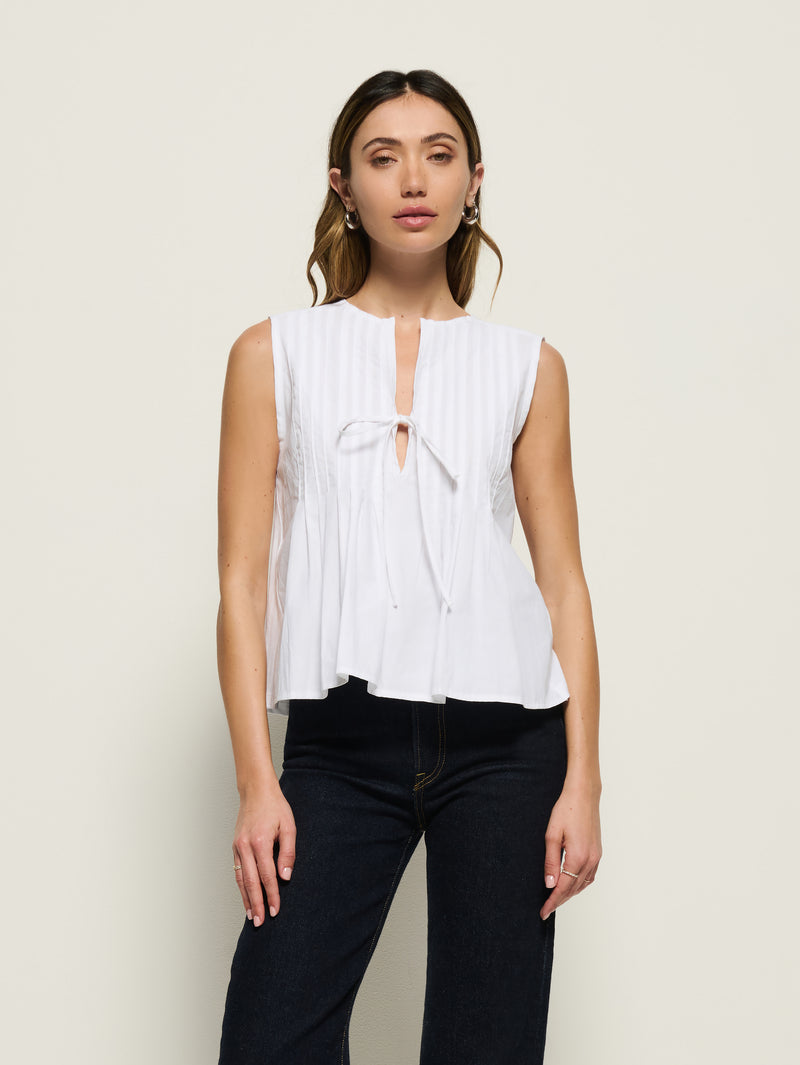 Nation Los Angeles Ali Tie Front Top
