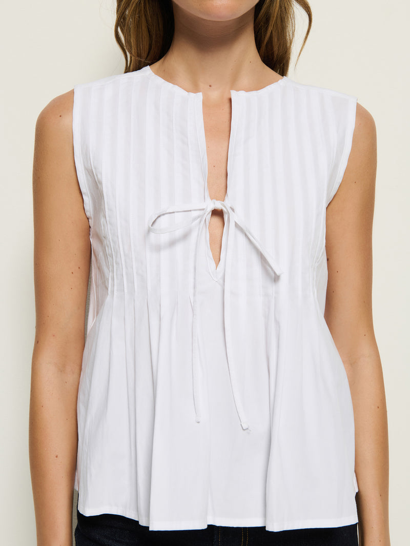 Nation Los Angeles Ali Tie Front Top