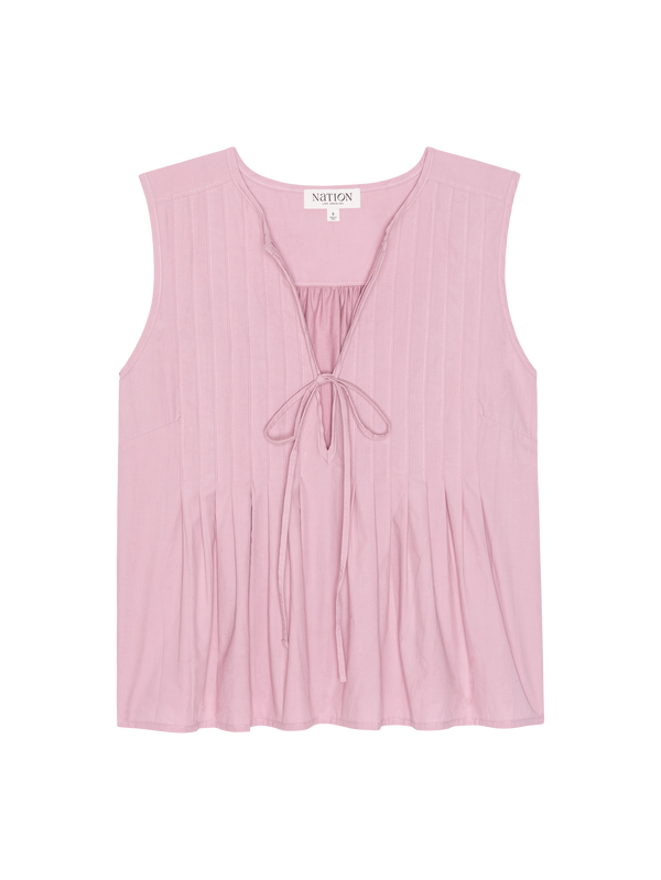 Nation Los Angeles Ali Tie Front Top