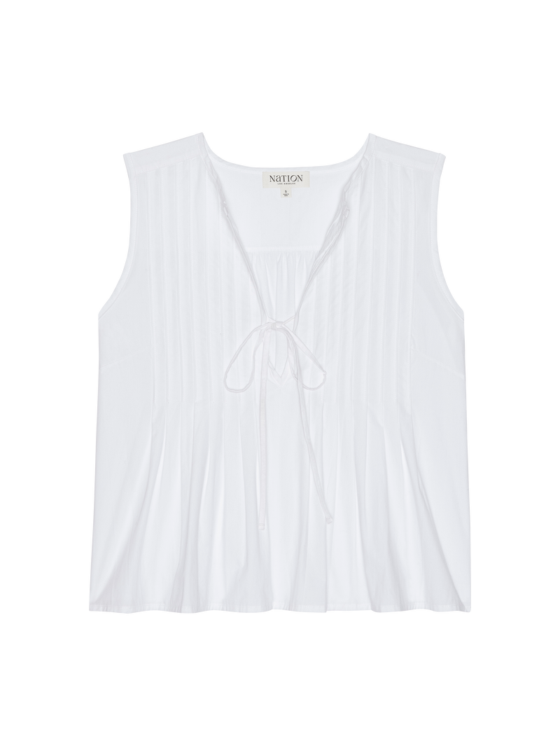 Nation Los Angeles Ali Tie Front Top