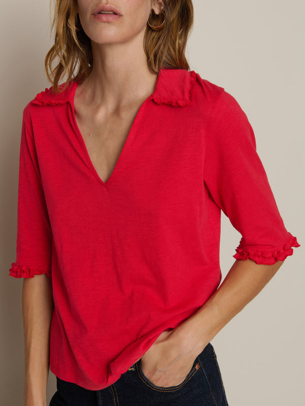 Nation Los Angeles Allison Collared Tee