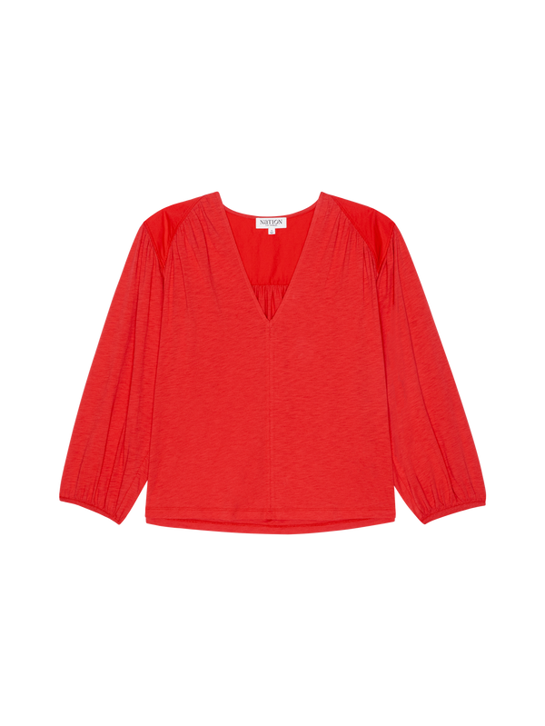 Nation Los Angeles Allison Collared Tee