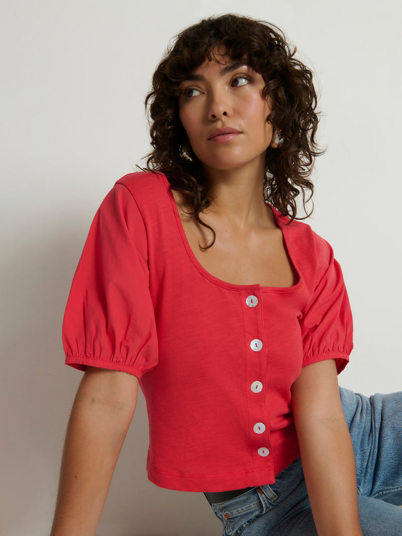 Nation Los Angeles Alma Cropped Top