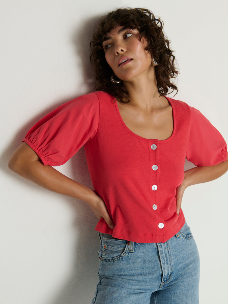 Nation Los Angeles Alma Cropped Top