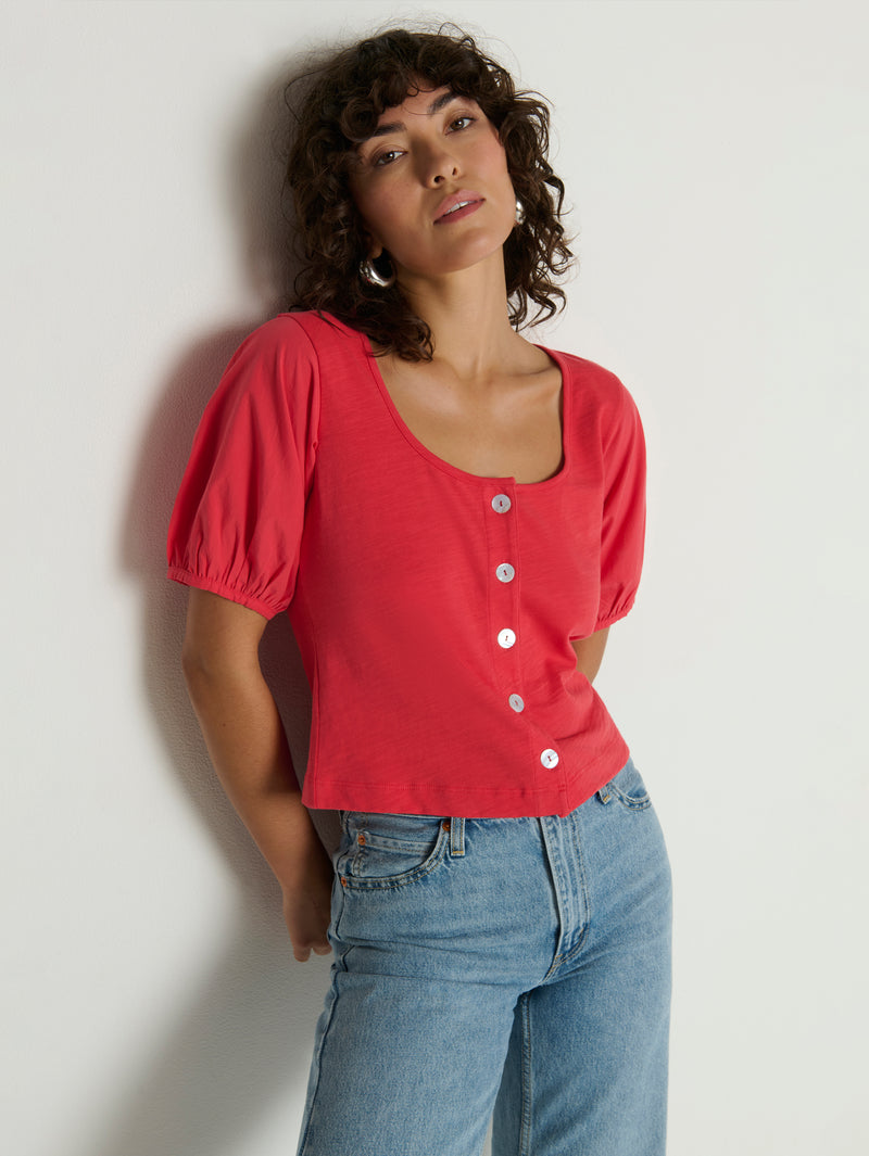 Nation Los Angeles Alma Cropped Top