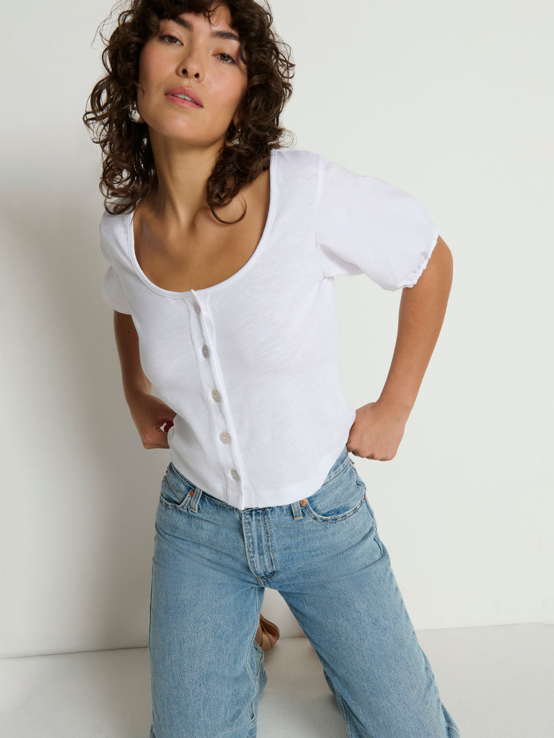 Nation Los Angeles Alma Cropped Top