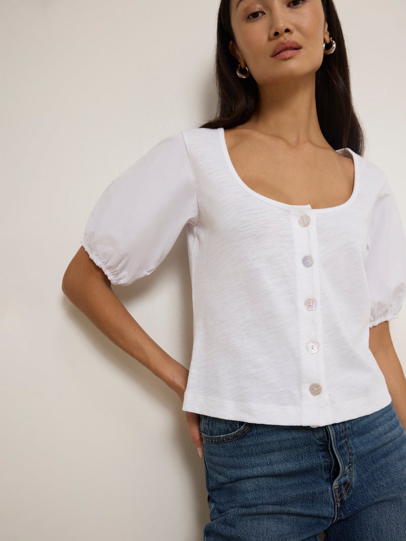 Nation Los Angeles Alma Cropped Top