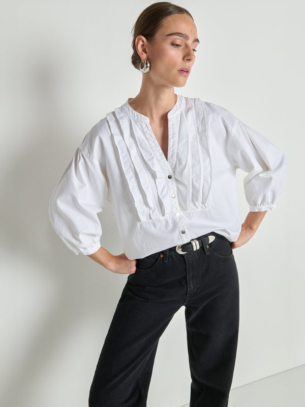 Nation Los Angeles Amelia Ruffle Shirt