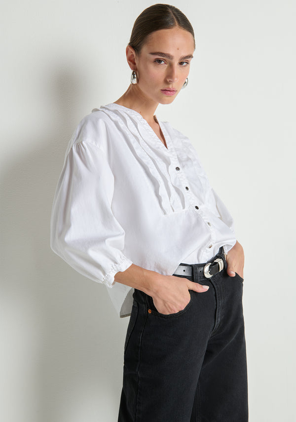 Nation Los Angeles Amelia Ruffle Shirt